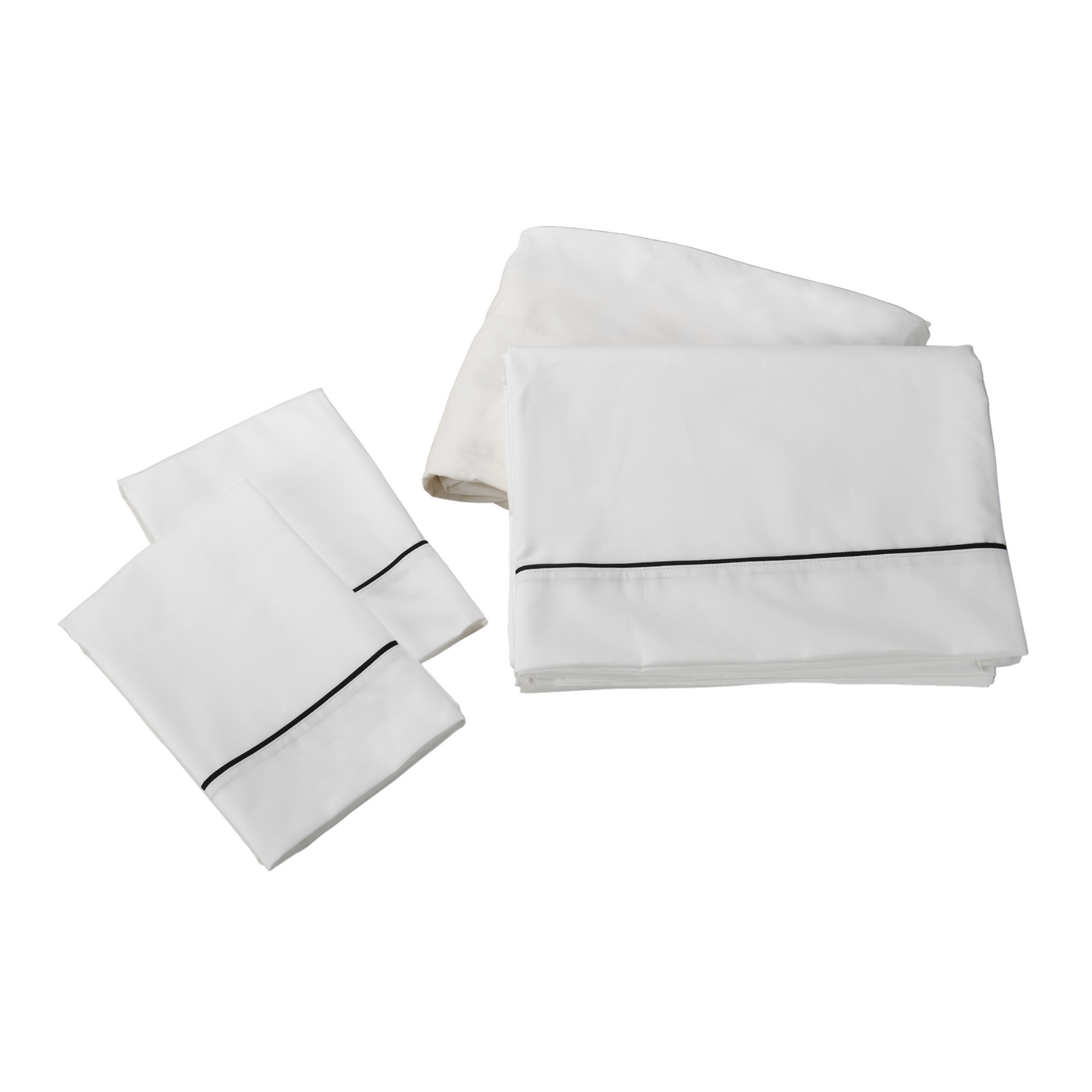 The Worth Sheet Set: White/Black