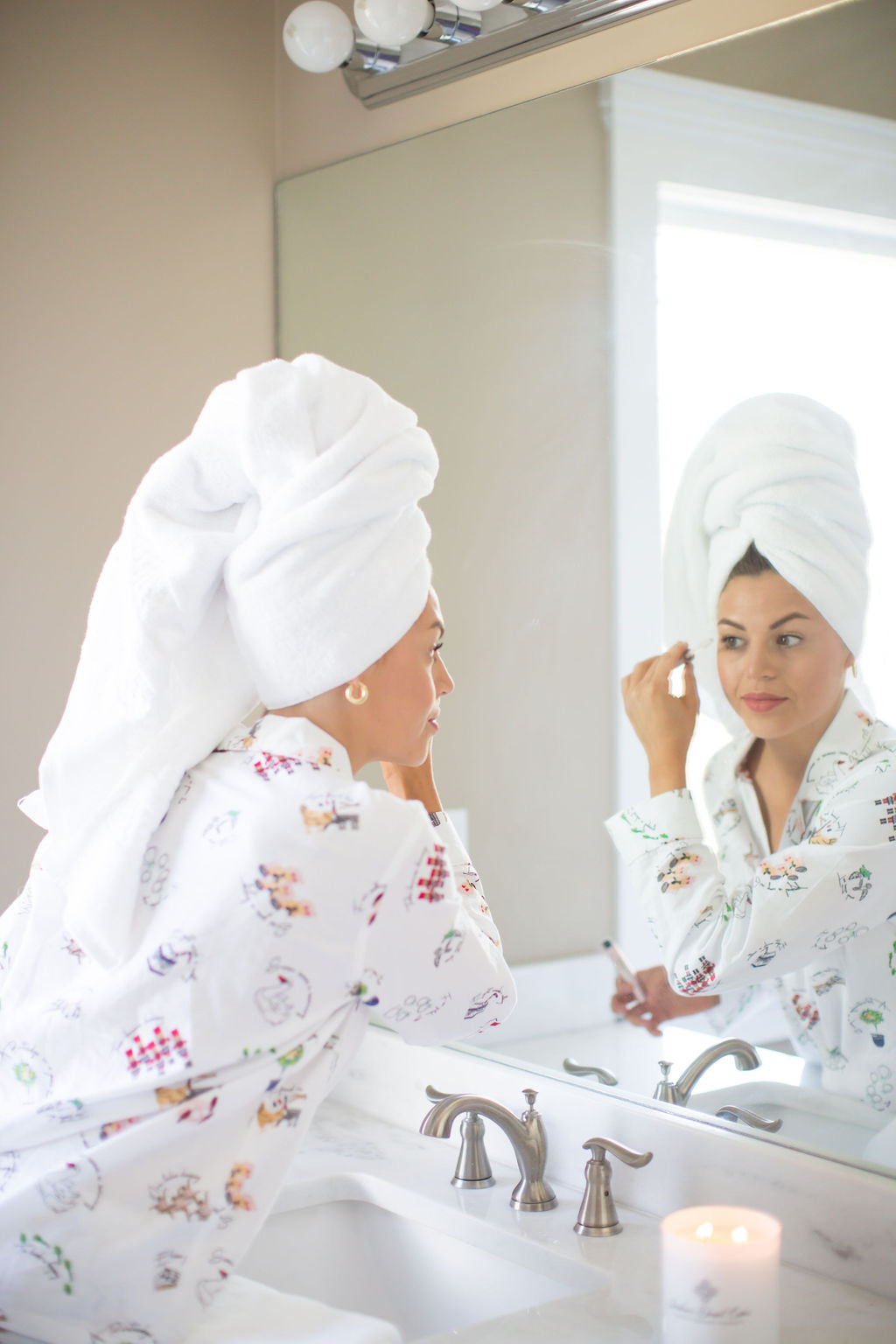 White Bath Towels